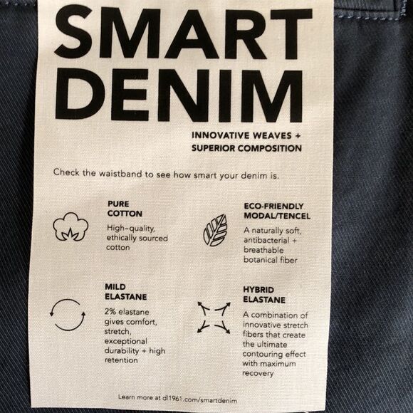 DL 1961 Jake Chino Shorts Size 40 NWT Noontide - Picture 4 of 7